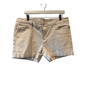 Gap Outlet Girlfriend Denim Shorts in Optic White, 16